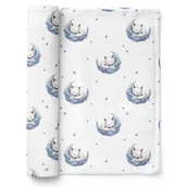 Pieluchy - Bocioland, pieluszka bambusowa, 40 x 40 cm, śpiące liski, 1 sztuka - miniaturka - grafika 1