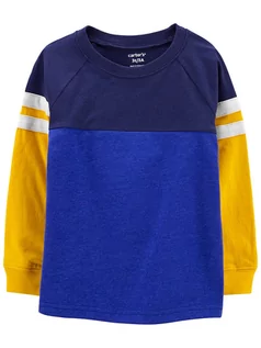 Kaftaniki dla niemowląt - carter's Koszulka w kolorze niebiesko-żółtym - grafika 1