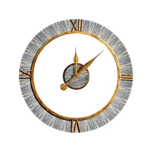 Zegar ścienny 25 brązowo-niebieski śr. 60 cm - Zegary - miniaturka - grafika 1