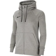 Bluzy damskie - Nike, Bluza damska, Park 20 Fleece FZ Hoodie Women CW6955 063, szary, rozmiar M - miniaturka - grafika 1