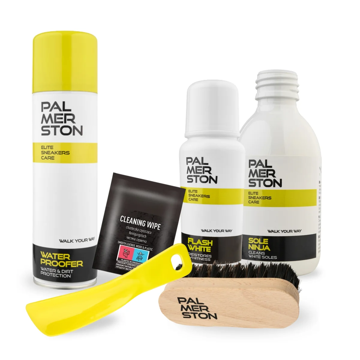 Produkty do Pielęgnacji z Białą Pastą i Łyżką do Butów 6w1 Palmerston