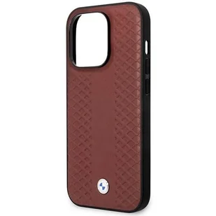 Etui BMW BMHCP14X22RFGR iPhone 14 Pro Max 6,7" burgundowy/burgundy Leather Diamond Pattern - Etui i futerały do telefonów - miniaturka - grafika 6