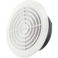 Kratki wentylacyjne - Kratka wentylacyjna okrągła, obrotowa do otworów o średnicy 100 mm, biała - miniaturka - grafika 1