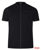 Koszulki rowerowe - Koszulka rowerowa Endura Loop S/S Zipped Jersey Black - miniaturka - grafika 1