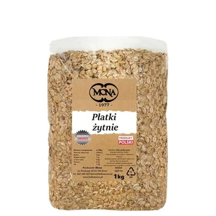 Płatki żytnie 1kg MONA - Płatki śniadaniowe i musli - miniaturka - grafika 1