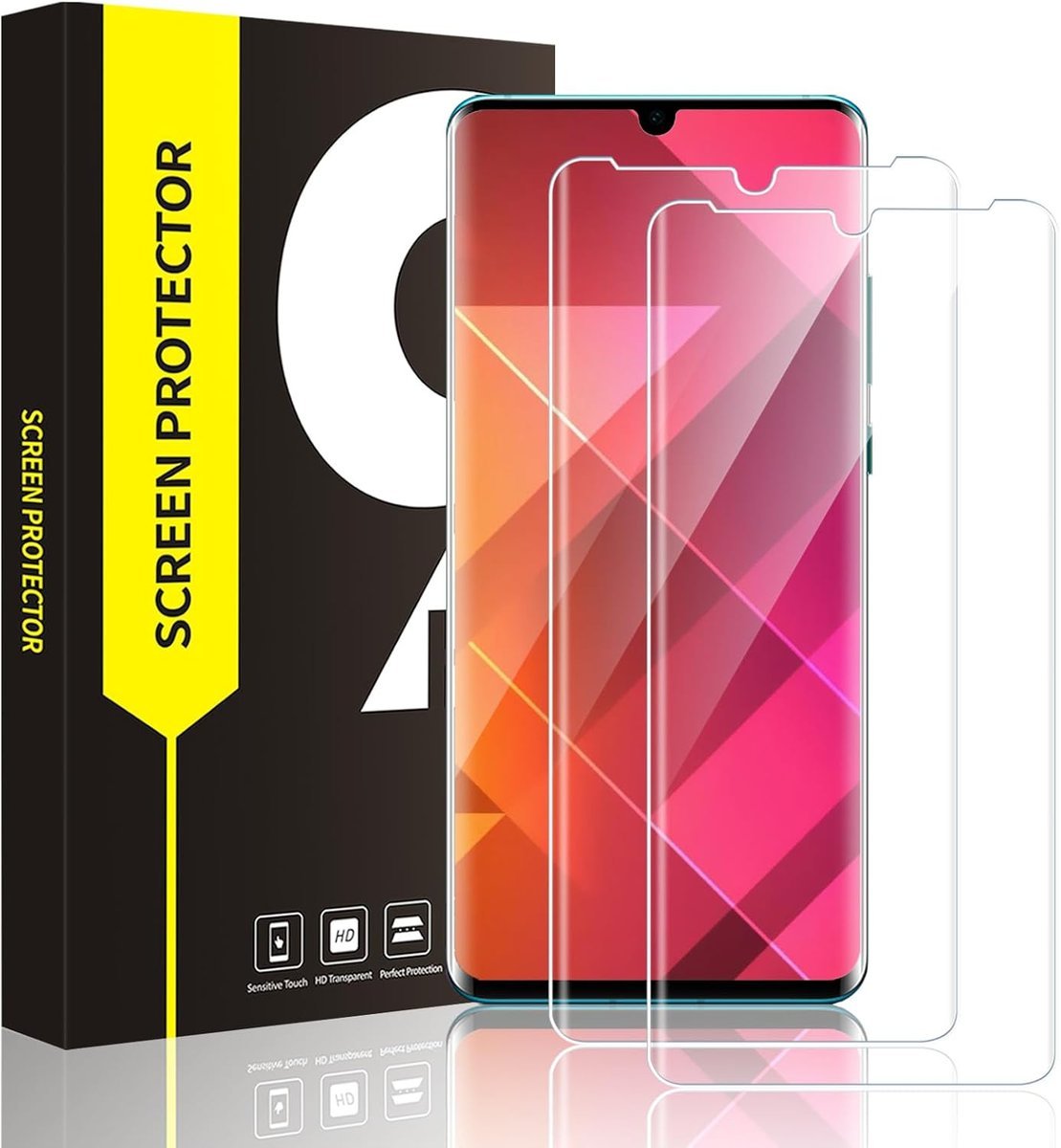 2x SZKŁO HARTOWANE DO HUAWEI P30 PRO ZAKRZYWIONE BRZEGI VOG-L09 VOG-L29