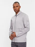 Kurtki męskie - Calvin Klein Kurtka przejściowa Cotton 3D Pockets Overshirt K10K112356 Szary Regular Fit - miniaturka - grafika 1