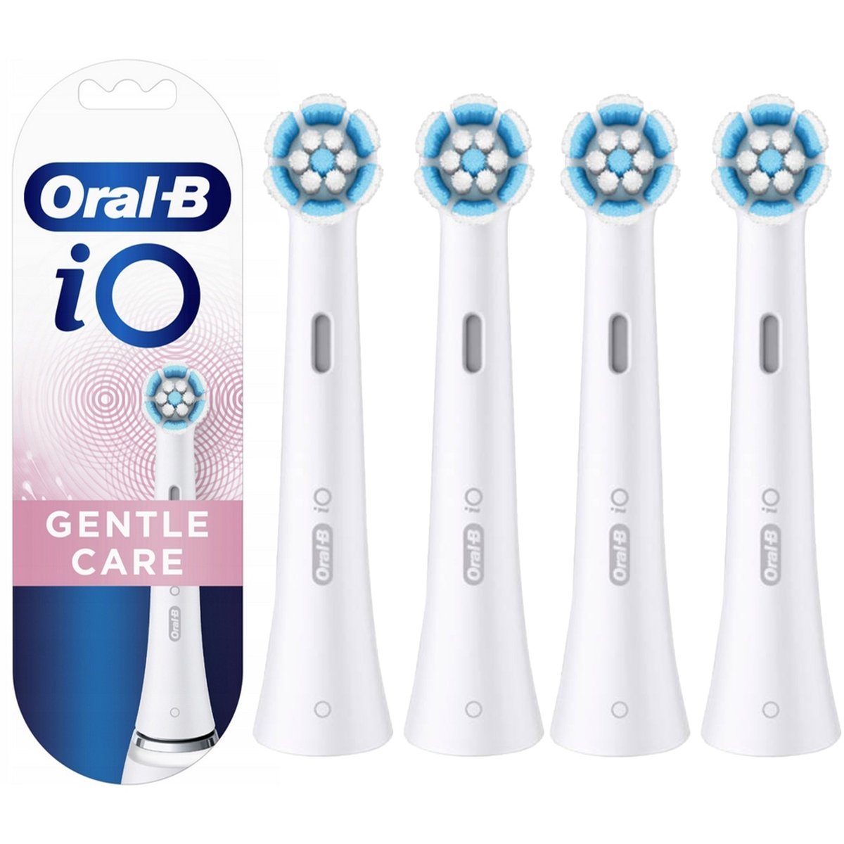 4x Końcówka do szczoteczki elektrycznej Oral-B Gentle Care Biała DELIKATNA