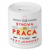 Skarbonki - Dla Ekonomisty Skarbonka na Urodziny na Prezent z Nadrukiem ze Zdjęciem z N + Opakowanie na prezent (wzór 03) - miniaturka - grafika 1