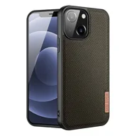 Etui i futerały do telefonów - Dux Ducis Fino etui pokrowiec pokryty nylonowym materiałem iPhone 13 mini zielony - miniaturka - grafika 1