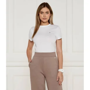 Calvin Klein T-shirt Slim Fit - Koszulki i topy damskie - miniaturka - grafika 1