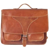 Teczki i aktówki - Kemer, Teczka męska, brązowa, 30x37x15 cm - miniaturka - grafika 1