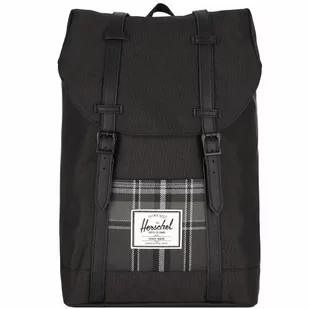 Herschel Plecak rekreacyjny, Czarna/szara kratka, One Size, Plecak Herschek Retreat - Plecaki - miniaturka - grafika 2