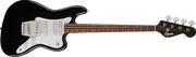 Gitary basowe - Squier Paranormal Rascal Bass HH Laurel Fingerboard White Pearloid Pickguard Metallic Black - miniaturka - grafika 1