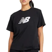 Koszulki sportowe damskie - Koszulka damska New Balance WT43583BK - czarna - miniaturka - grafika 1