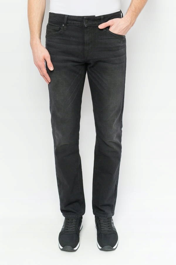 JEANSY MĘSKIE GUESS M1YA51 D3Y2D CZARNE - Pants: 38/30