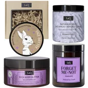 Zestawy kosmetyków damskich - LaQ Zestaw: Króliczka Niezpominajka - mus do ciała masło do twarzy masło do ciała i świeca - miniaturka - grafika 1