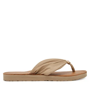 Japonki Tommy Hilfiger Th Elevated Beach Sandal FW0FW06985 Brązowy - Klapki i japonki damskie - miniaturka - grafika 1