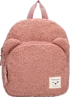 Plecaki - Plecak Vadobag Porto Beary Excited z pluszowego materiału z uszami misia, różowy, jeden rozmiar - miniaturka - grafika 1