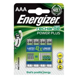 Energizer Akumulator Power Plus AAA HR03 1,2V 700mAh 4szt - Ładowarki i akumulatory - miniaturka - grafika 1