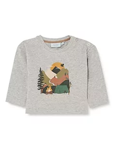 Bluzki dla niemowląt - Noa Noa Miniature Boy Pellennm Koszula męska Unisex Dziecko, Grey Melange, 86 / 18M - grafika 1