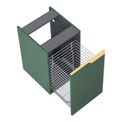 Szafki łazienkowe - Szafka łazienkowa pod blat z koszem na pranie Elita Soho 40 zielony mat RE080402047010 - miniaturka - grafika 1