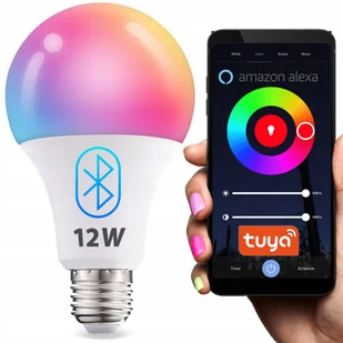 Żarówka Led E27 12W smart CCD ściemnialna Kolorowa Bt - Żarówki LED - miniaturka - grafika 1