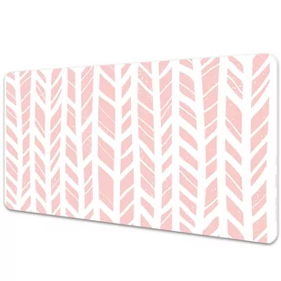 Mata ochronna na biurko Biao-rózowa jodełka 90x45 cm - Podkładki na biurko - miniaturka - grafika 1