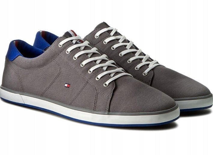 TOMMY HILFIGER TRAMPKI MĘSKIE SZARE SZNUROWANE 46 1Ż7B