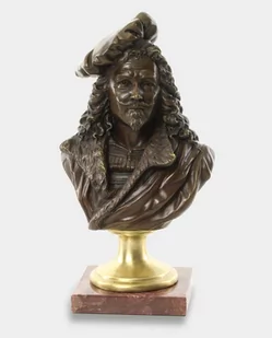 Rembrandt Popiersie Malarza Rzeźba z Brązu - Figurki dekoracyjne - miniaturka - grafika 1