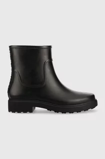 Kalosze damskie - Calvin Klein kalosze Rain Boot damskie kolor czarny - grafika 1