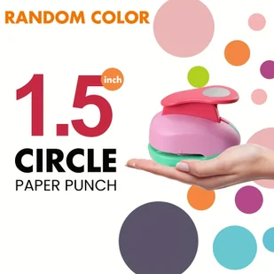 TEMU 3/8 cala (1 cm), 5/8 cala (1,6 cm), 1 cal (2,5 cm), 1,5 cala (3,8 cm), 2 cale (5 cm) Dziurkacz do Kółek – Zestaw 5 Rozmiarów do Scrapbookingu, - Rękodzieło - miniaturka - grafika 1