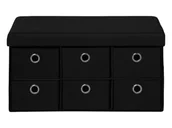 Pudła i pojemniki do przechowywania - LIVARNO home Skrzynia do siedzenia, składana (Czarny) - miniaturka - grafika 1