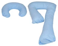 Poduszki do karmienia - Zestaw Poduszek Uniwersalnych, Wygodne, Ciążowe Zestaw Poduszek Uniwersalnych, Wygodne, Ciążowe (Wzór: Niebieska Kratka) - miniaturka - grafika 1