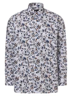 Koszule męskie - Andrew James Koszula męska - non-iron Mężczyźni Regular Fit Bawełna niebieski wzorzysty, 41 - miniaturka - grafika 1