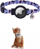 Obroże dla kotów - Obroża dla kota do airtag z uchwytem na lokalizator GPS obroża z dzwonkiem - miniaturka - grafika 1
