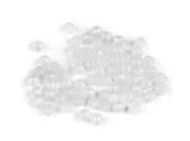 Półfabrykaty do biżuterii - KORALIKI Z PERŁOWYM EFEKTEM FROST AB BIAŁE 6MM 30SZT - miniaturka - grafika 1
