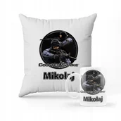 Gadżety dla niej i dla niego - ZESTAW PODUSZKA + KUBEK PREZENT DLA DZIECKA COUNTER STRIKE CS GO + IMIĘ #6 - miniaturka - grafika 1