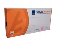 Rękawice robocze - ABENA rękawice nitrylowe różowe, rozmiar M (100szt./op.) - miniaturka - grafika 1