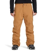Spodnie narciarskie - Quiksilver Spodnie snowboardowe Estate EQYTP03237 Brązowy Slim Fit - miniaturka - grafika 1