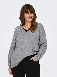 ONLY Sweter w kolorze szarym - Swetry damskie - miniaturka - grafika 1