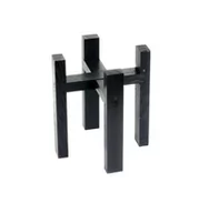 Kwietniki - Drewniany stojak na donice czarny L - miniaturka - grafika 1