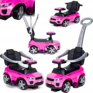 Jeździki dla dzieci - Coil Coil jeździk pchacz chodzi 3w1 autko dla dzieci duży samochód auto klakson muzyka różowo-czarny - miniaturka - grafika 1