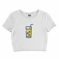 Koszulki i topy damskie - Bona Basics, Damski T-shirt basic, z nadrukiem cyfrowym, 100 bawełny, biały, swobodny, damski top, rozmiar: XL, biały, XL - miniaturka - grafika 1