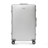 Walizki - Średnia walizka z aluminium na kółkach srebrna - miniaturka - grafika 1