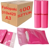 Koperty - Foliopaki Kurierskie Różowe A3 310x420mm - 100 szt. - miniaturka - grafika 1
