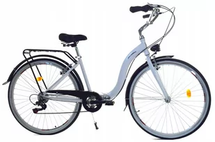 Dallas Bike Składak Alu 7Spd 28 cali Biały z Czarnym - Rowery - miniaturka - grafika 2