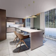 Lampy sufitowe - Mantra Iluminación Lampa wisząca LED Calice, zielona, Ø 32 cm, regulowana wysokość - miniaturka - grafika 1