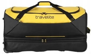 Torba Podróżna na kółkach Travelite BASICS 70cm Czarno Żółta poszerzana - Torby podróżne - miniaturka - grafika 1