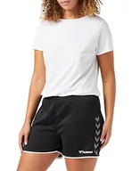 Spodenki damskie - Hummel Hummel HmlAuthentic Poly szorty damskie czarny czarny/biały XX-L 204926-2114-2XL - miniaturka - grafika 1